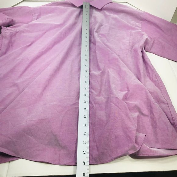 Tommy Hilfiger Men's Sz 18 18.5 34/35 2XL Long Sleeve Button Down Shirt Preowned - Picture 11 of 15